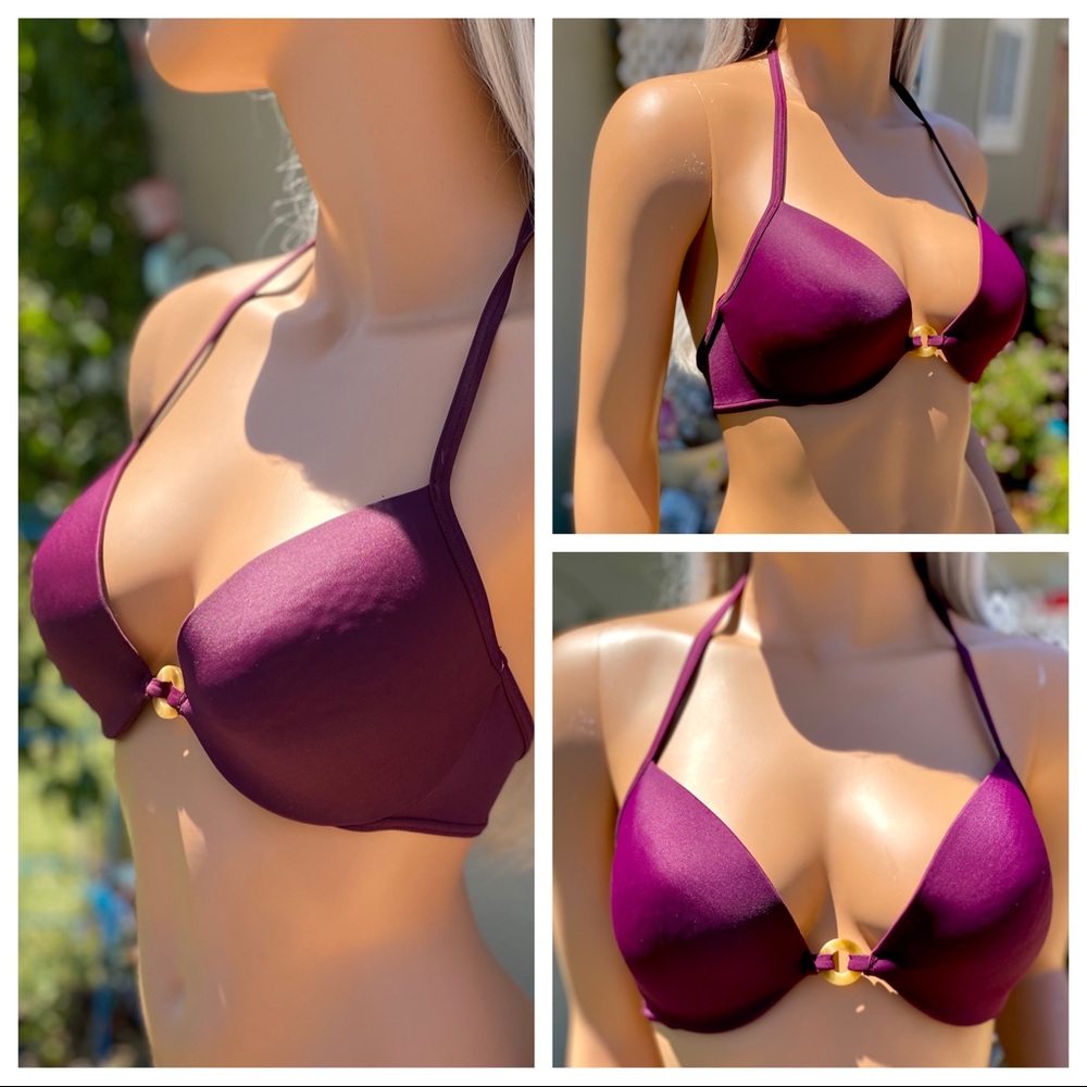 V.Secret Push-Up Triangle Halter String Bikini Top - image 5